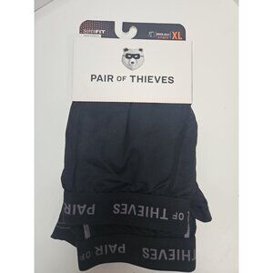 Pair of Thieves 2 Pack Men XL Super Soft Boxer Brief, Black Ready For everything